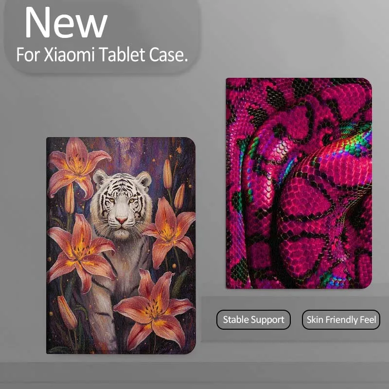 

Pink Snake Skin Pattern Gift Tablet Case For Xiaomi Redmi Mini Pad SE K 2 4 5 6 7 8 2023 2025 11 8.8 11.2 10.1 Pro