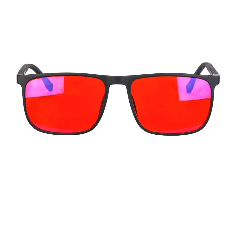 SHINU Good Sleep Blaulicht-blockierende Brille für Herren, rote Gläser, Anti-Grünlicht, beseitigt die Belastung der Augen, kann individuell angepasst werden – Detail 15