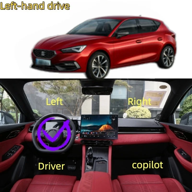 

For Seat Ateca Tarraco rearview mirror cover and housing after modification with bullhorn-shaped reverse mirrors.