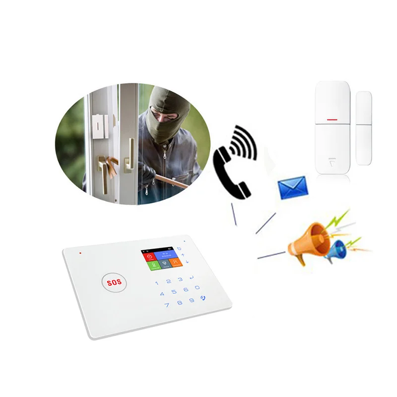 The Burglar Alarm Security Protection Mounted Wireless Intelligent Door Magnetic Store Home Door and Window Anti-theft Detector