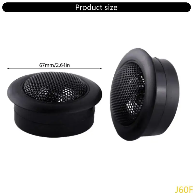 J60F 1 زوج سيارة مكبرات الصوت HIFI واضحة عن جودة صوت متفوقة ، سهلة التثبيت ، حساسية عالية للمسرح المنزلي للمسرح المنزلي