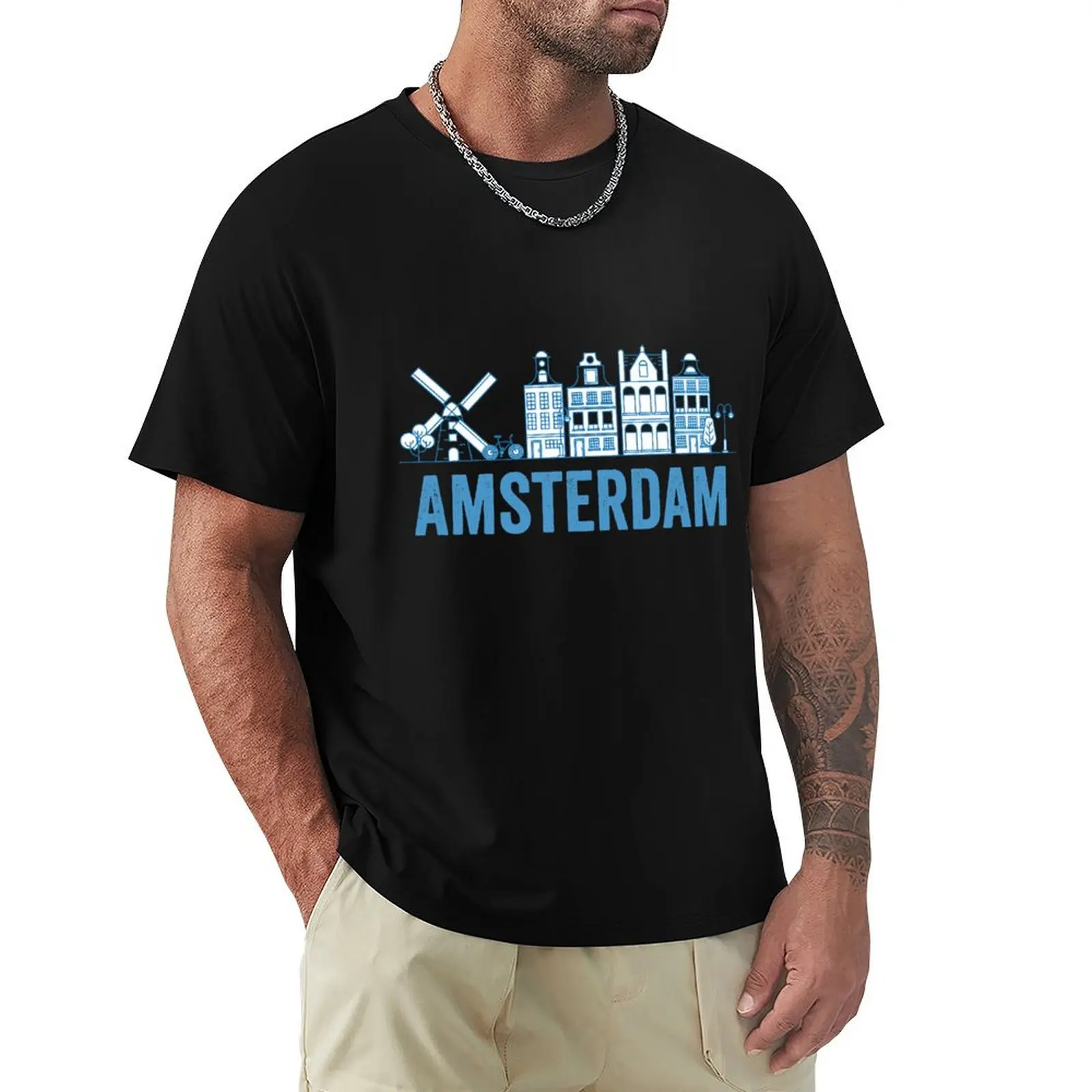 

Amsterdam T-Shirt anime tshirt man clothes heavyweight t shirts for men