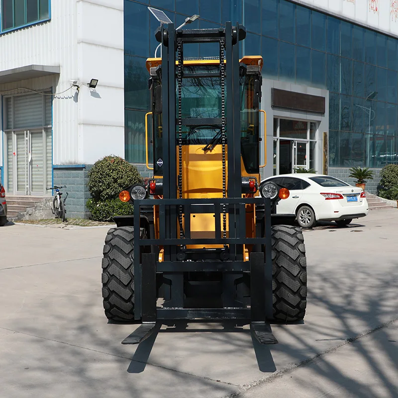 Free Shipping EPA Chinese High Quality Forklift Off Road Forklift 3 Ton 4 Ton 5ton 6ton 4x4 Articulated Rough Terrain Forklift