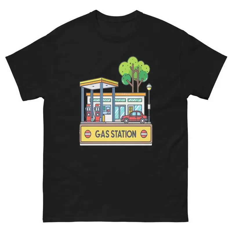 Gas Station Everyday Location Building Place T Shirt