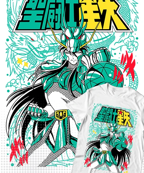 unisex Caballeros del Zodiaco Shiryu de Dragon