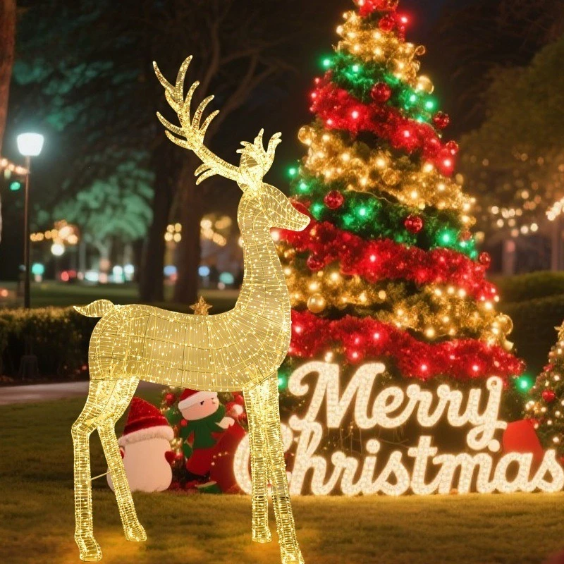 

Holiday Lighting Leather Line Light Christmas Deer Christmas Mall Outdoor Decoration Light