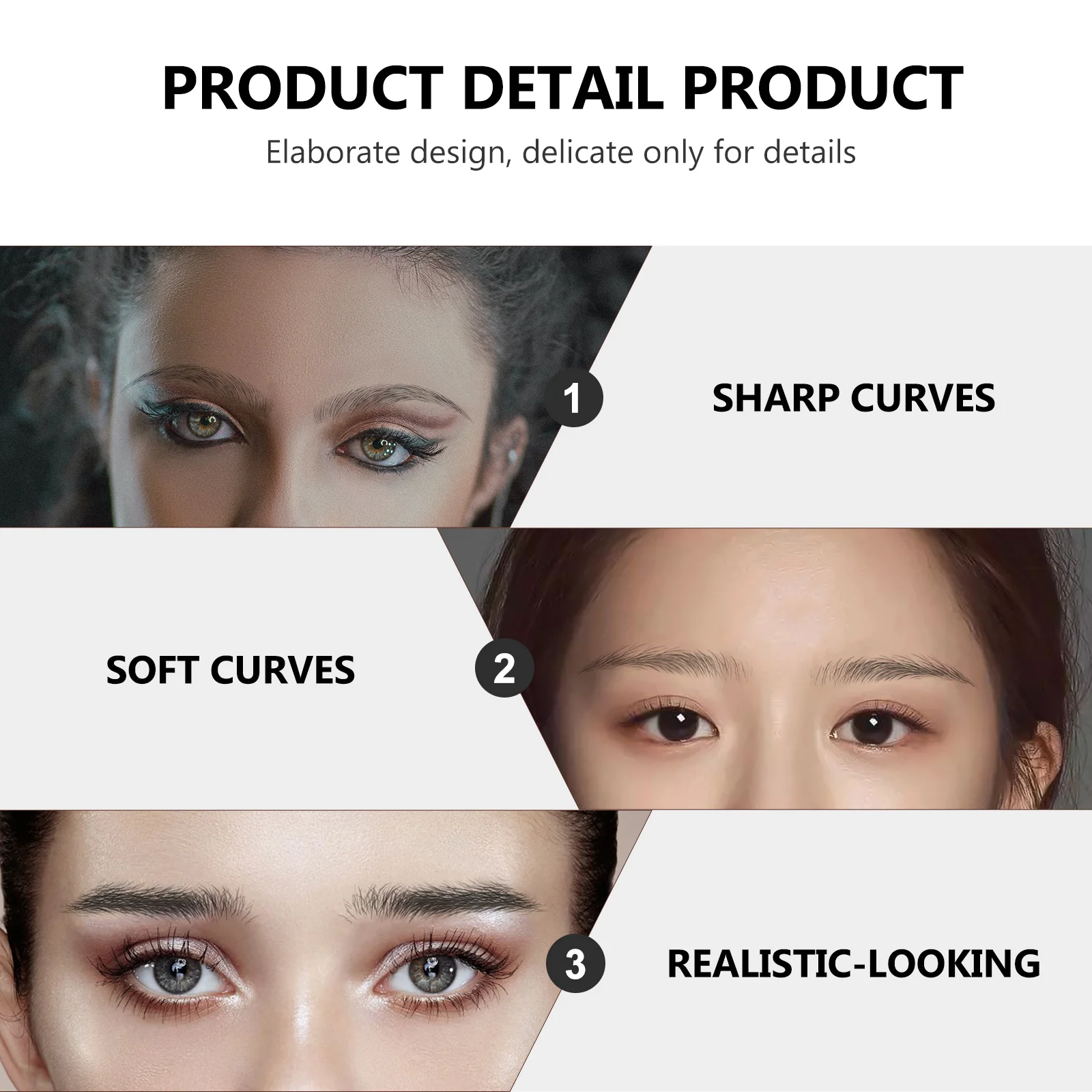 9 Sheets Glowing Imitation Eco Eyebrow Sticker Stickers Mascara Transfer Tool Aquariums