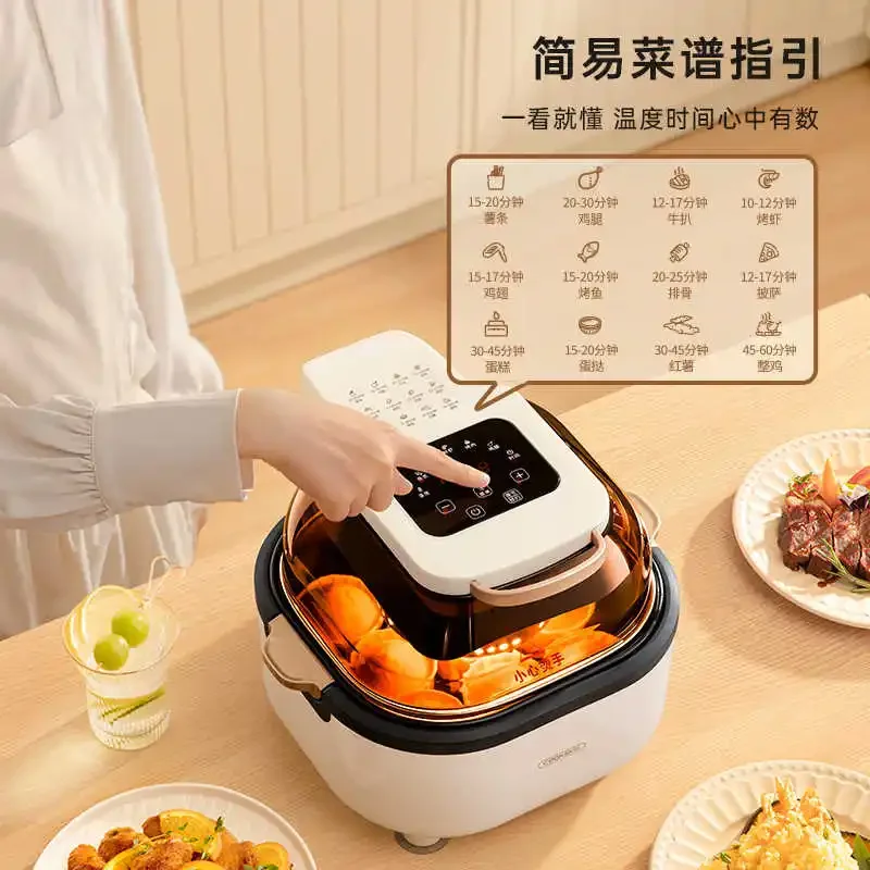 220V Air Fryer Home Electric Fryer ทอดน้ํามันต่ําเตาอบไฟฟ้าอเนกประสงค์freidora de aire sin aceite