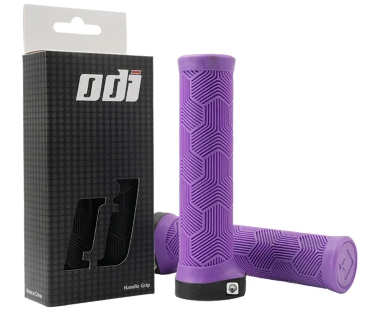 ODI MTB Fahrradgriffe Lock-on 22,2 mm Gummi-Lenkerabdeckung, bequeme Flügelform, rutschfestes Griffteil für Reisen/Faltrad – Detail 4