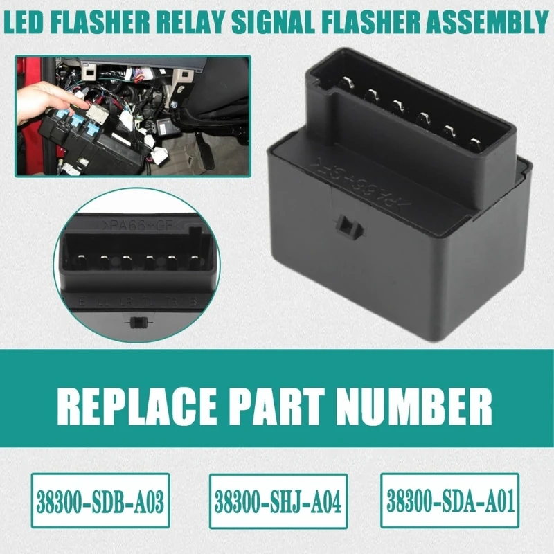 

Long Permanent Hazard Warning Transmit Component LED Light Replacement 2003 2014 Automobiles H9EE