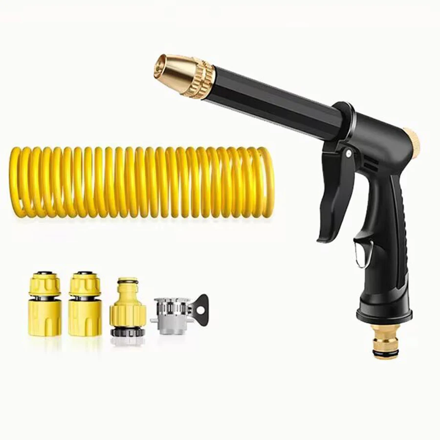 

Multi-Function High Pressure Water Gun Set Portable Extendable Garden Hose for Car Wash Plant Watering Cleaning - Yard Cleaning