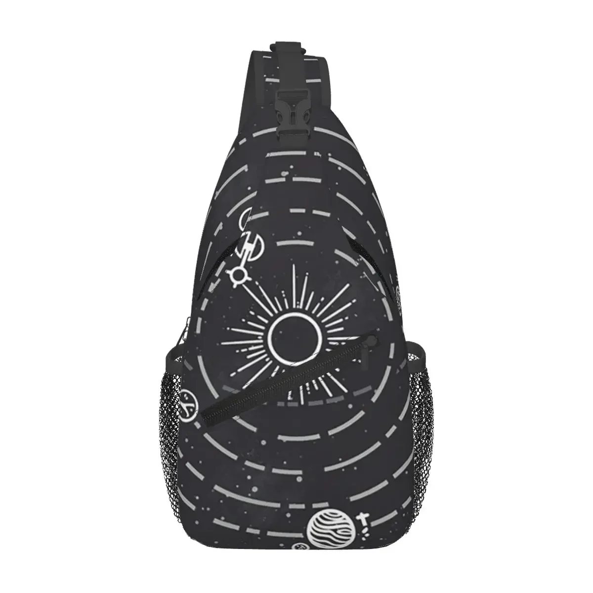 

Outer Wilds Solar System Sling Backpack Sling Bag Hiking Travel Chest Bag Daypack Men Crossbody Backpack Shoulder Bag Pouch