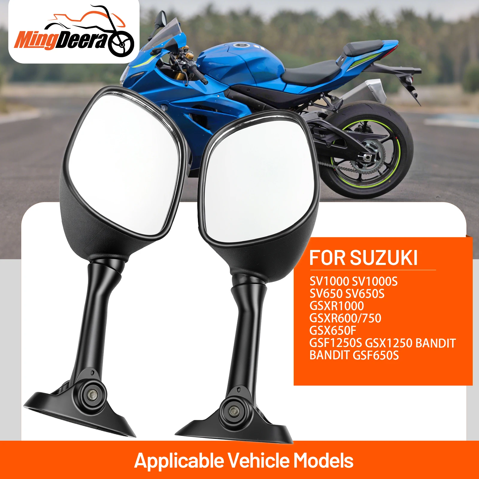 Motorcycle Rear View Mirror For Suzuki GSF1250S 1250SA Bandit 2007-2009 GSX650F Katana 2008-2009 Motorcycle Left Right Rear View