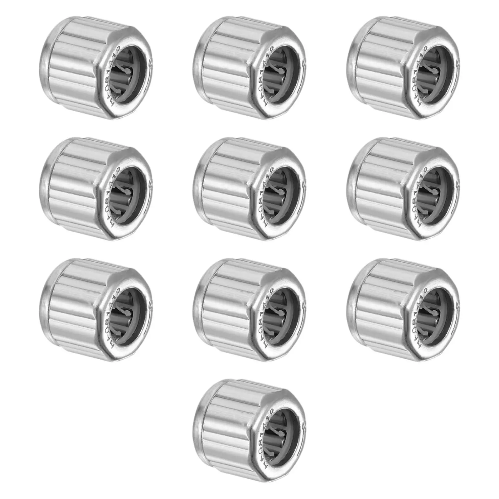 10 Pieces Generic Needle Stainless Steel Deep Groove Ball Bearings Easy to Install Silver Rolling Bearings for Power Tools
