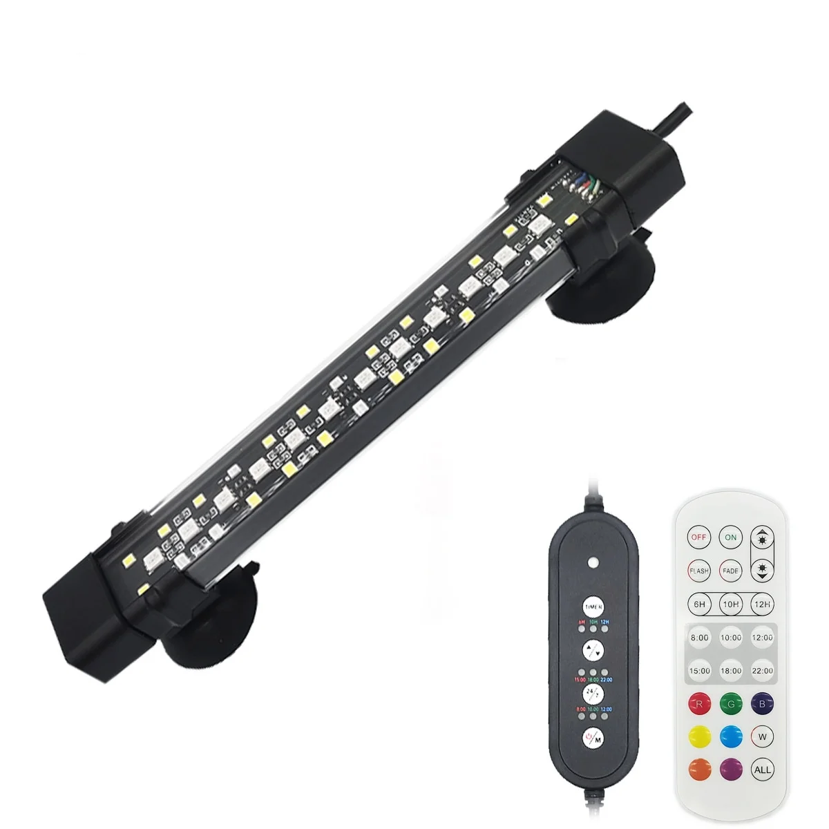 

Aquarium LED lights 24/7 mode diving full-spectrum hidden fish tank lights with 3 rows of beads and 7 colors of underwater light