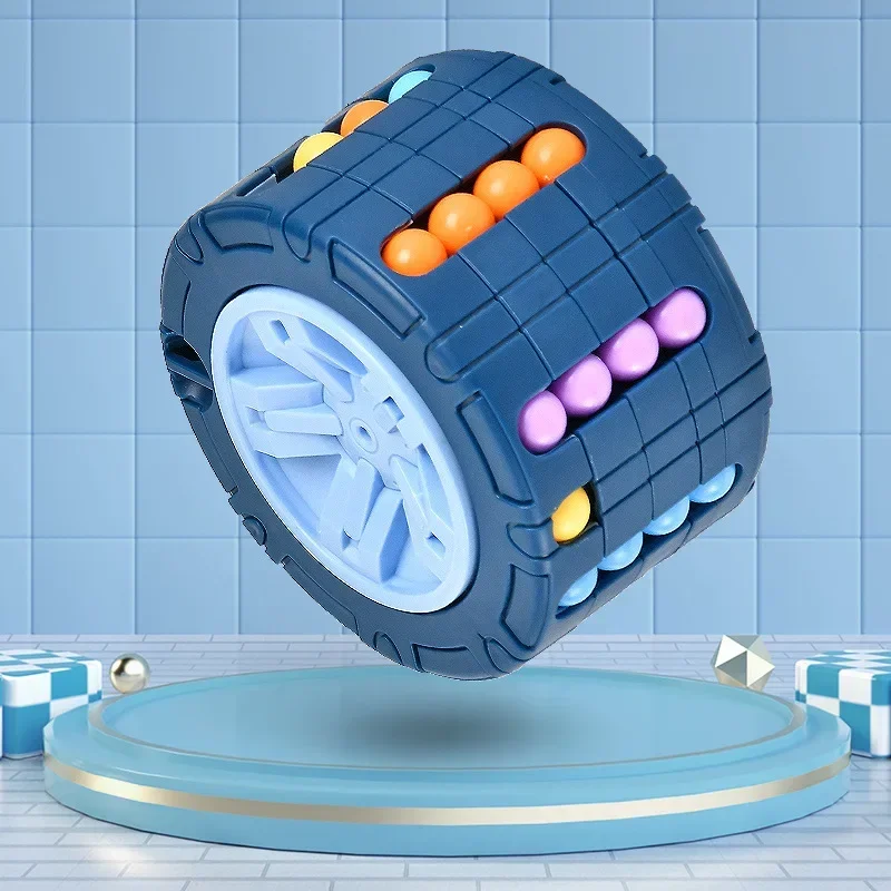 3D Zylinder Cube Spielzeug Magische Bean Gyro Drehen Rutsche Puzzle Spiele Stress Lindern Kinder Pädagogisches Montessori Infant Spielzeug Geschenk – Detail 9