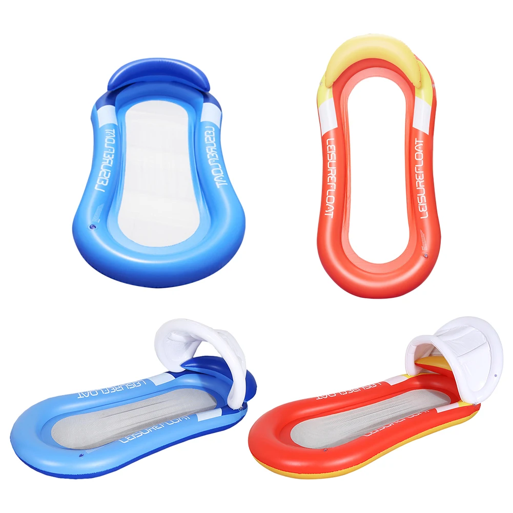 

2024 Outdoor Beach Sports Recliner Recreation Foldable Water Hammock Inflatable Floating Swimming Pool Mattress Party Lounge Bed