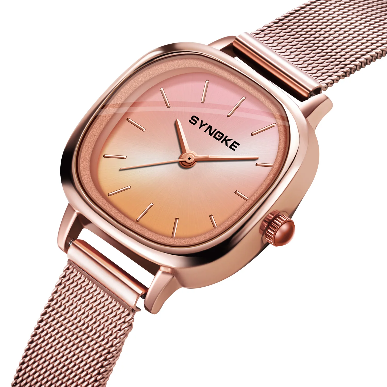 SYNOKE Fashion Women Watches Relogio Feminino Luxury Rose Gold Watch Ladies Quartz Wrist Watch Ceramic Strap Clock Reloj Mujer