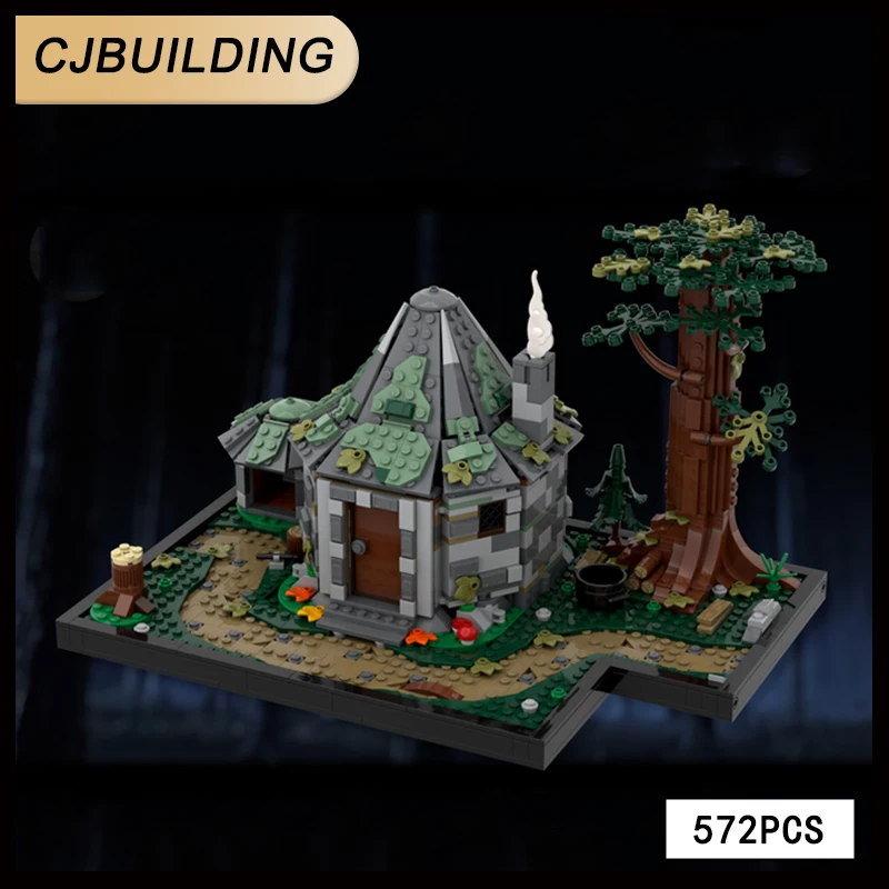 

572pcs HP Movie Half-giant's Hut Scenery 2024 version Building Block Castle Model DIY Assembly Brick Toy MOC-177866