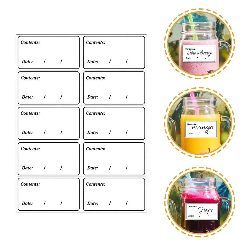 

400 шт. этикеток для продуктов: самоклеящиеся, съемные наклейки для холодильника и морозильной камеры, для записи даты, времени, состояния продуктов, для школы