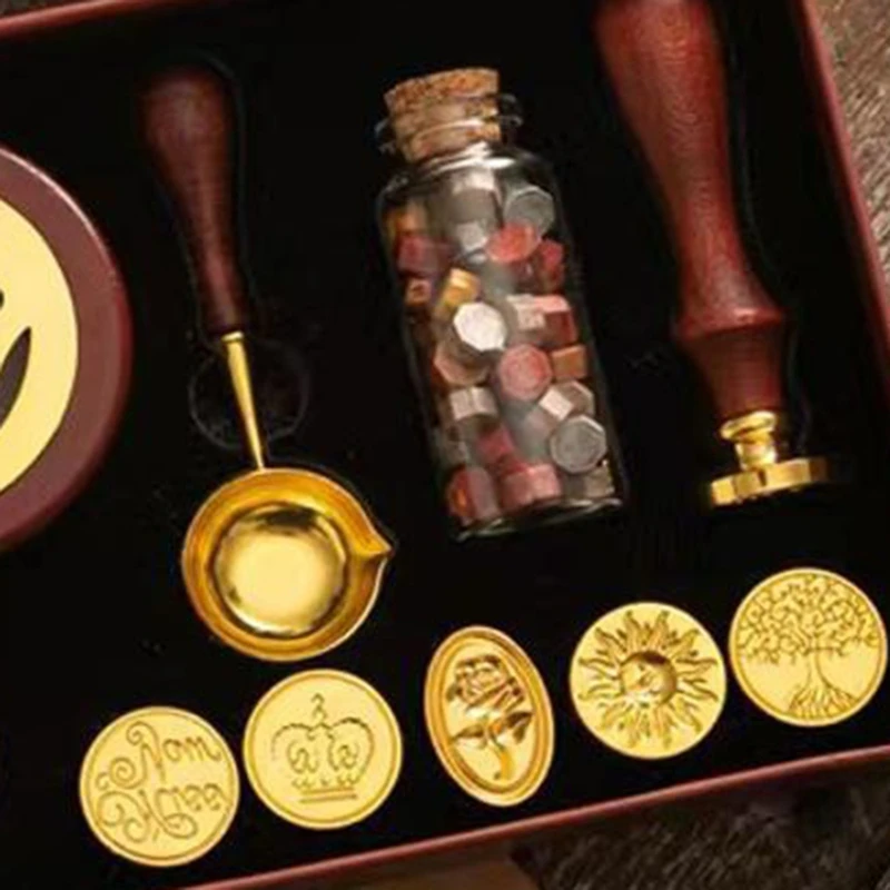 مجموعة ختم الشمع ختم ختم الشمع ختم مجموعة طلاء ختم ختم ختم الشمع كيت DIY بها بنفسك