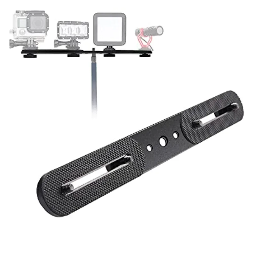 Dual Speedlite Mount Tripod Bracket Flash Extension Bar, 10