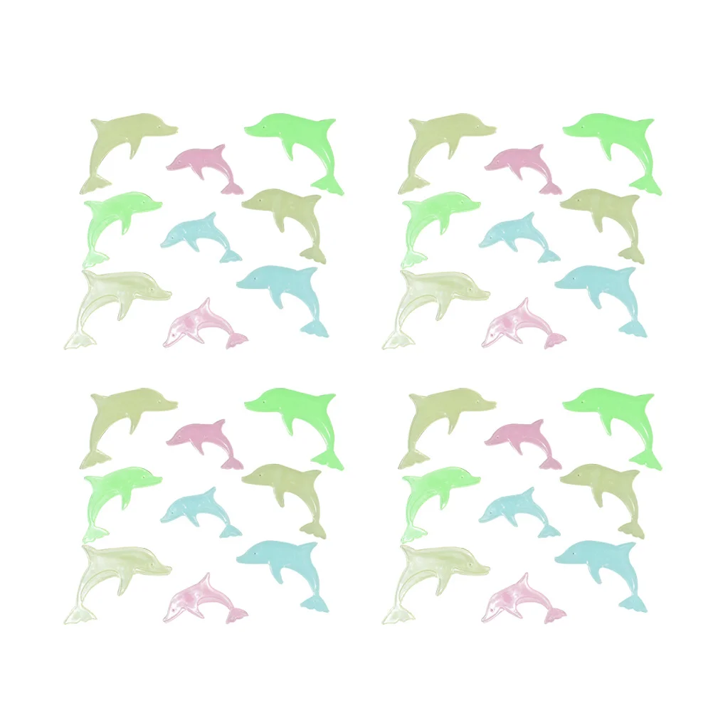 

36pcs Glow In The Dark Wall Stickers Dolphin Shape Fluorescent Decor For Room Living Room Home Party Christmas Halloween