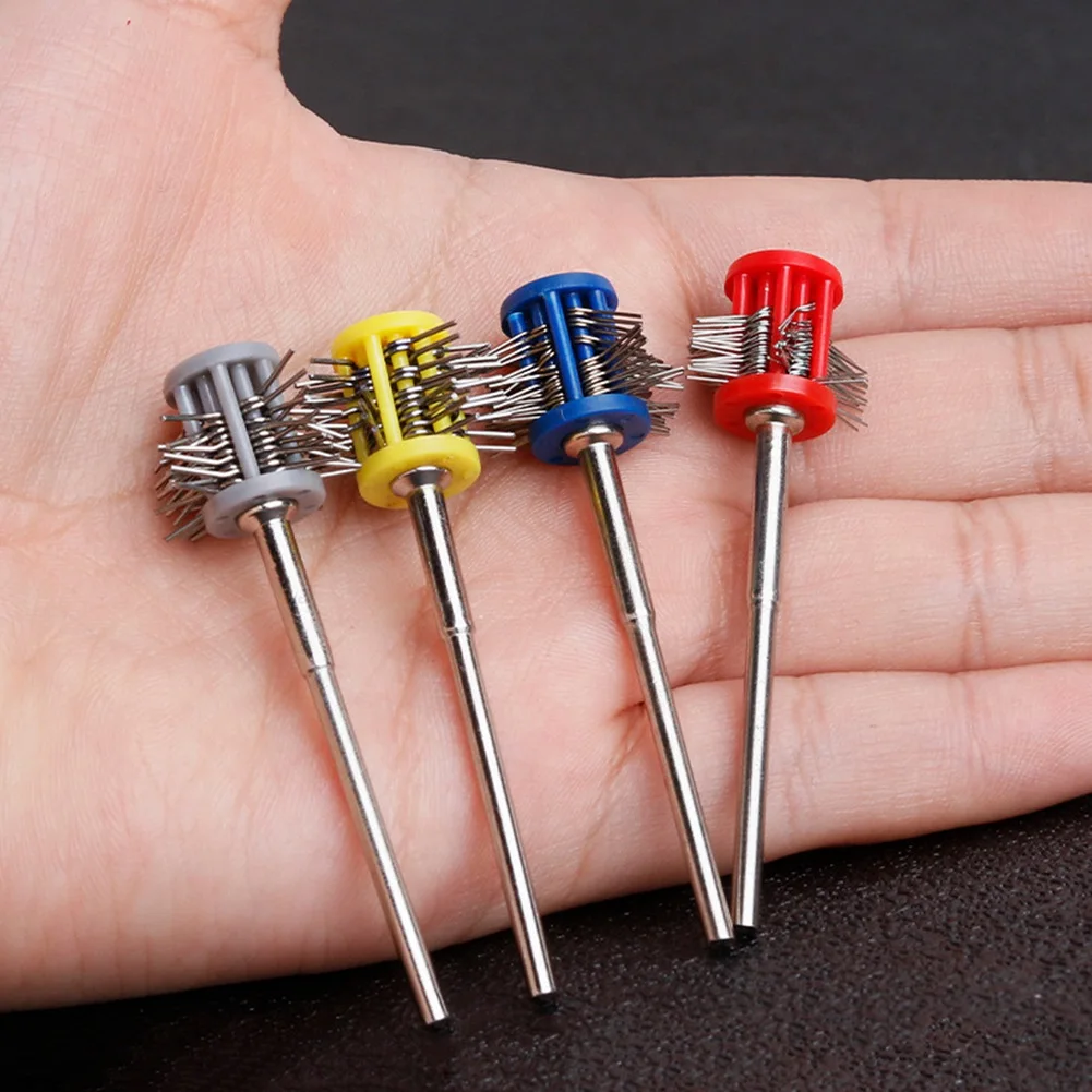 

BHBD-Pro Texturning Brushes Professional Polishing Grit Mounted Matt Wire Brush With Handle DIY Jewelry Making Tools