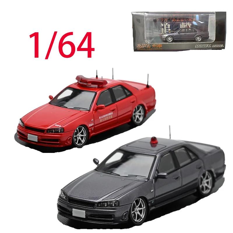 

Модель автомобиля из сплава Nissan в масштабе 1/64, модель автомобиля Nissan Skyline ER34 25GT, игровые транспортные средства, игрушки для мальчиков, оригинальная коробка