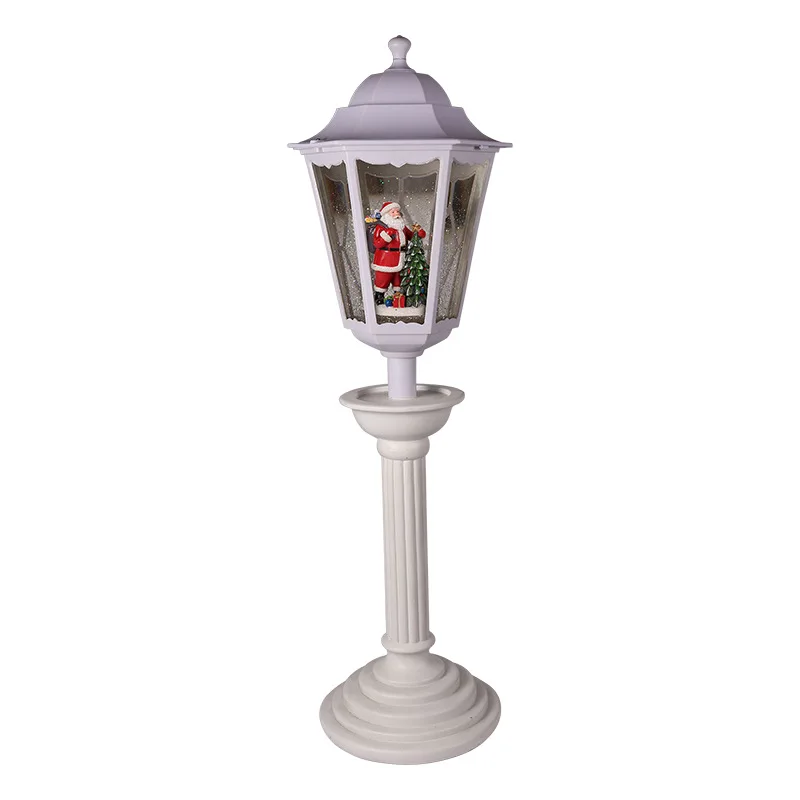 Luminous snow wind lantern holiday gift desktop ornament music box built-in LED light luminous night light