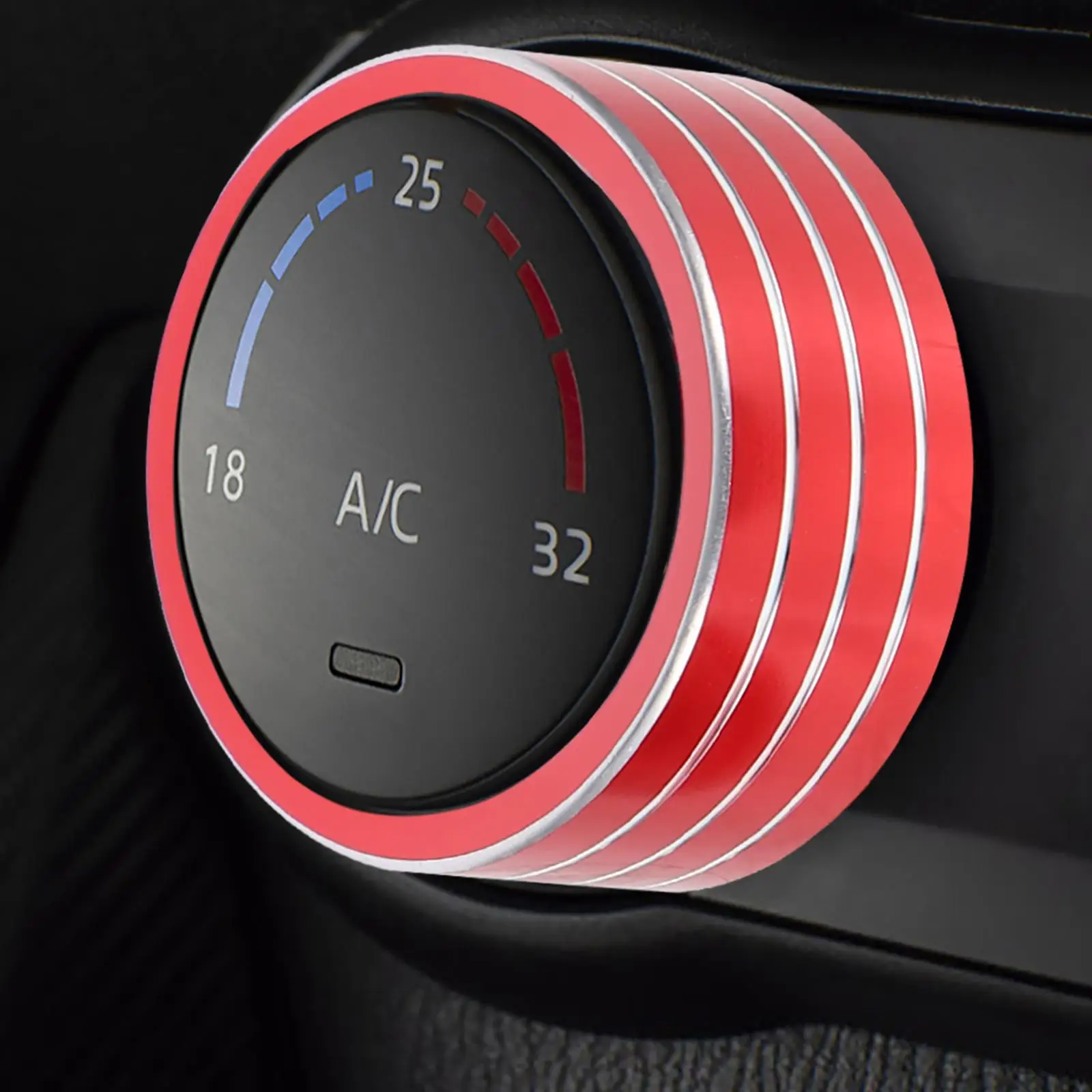 3 قطع غطاء مقبض مكيف الهواء ديكور السيارة الداخلي للنساء إكسسوارات الحلقة سبائك الألومنيوم