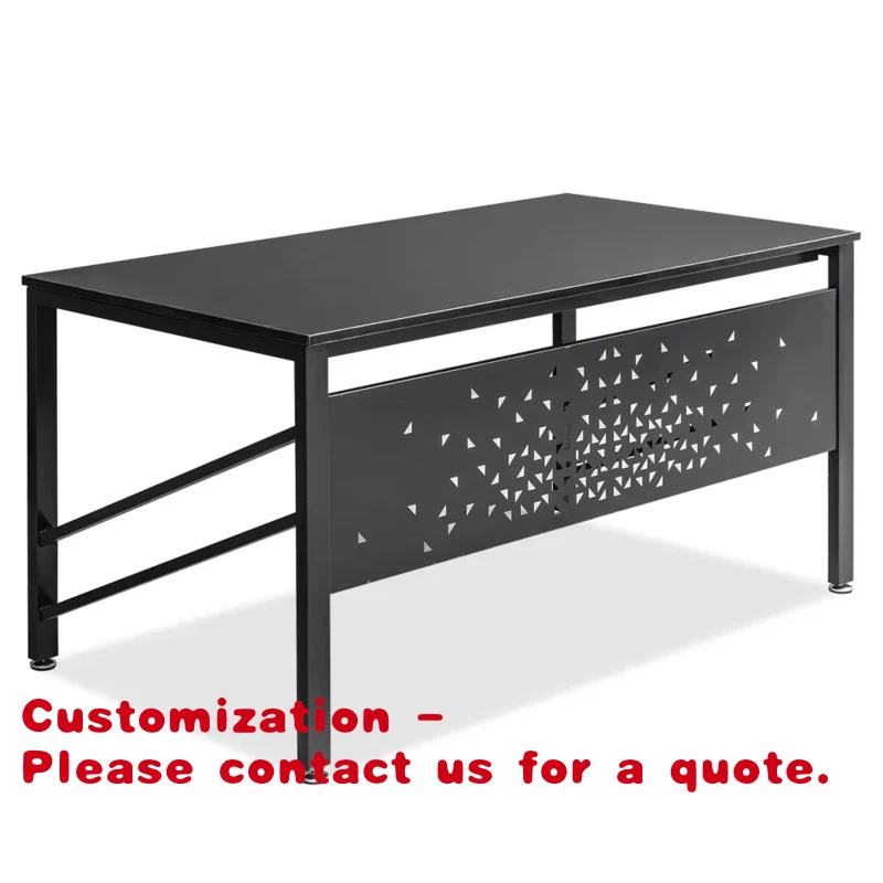 

Customize.Home Executive Office Furniture Black Computer Desk Table Gaming Industrial Study Laptop Studio Adjustable Commercial