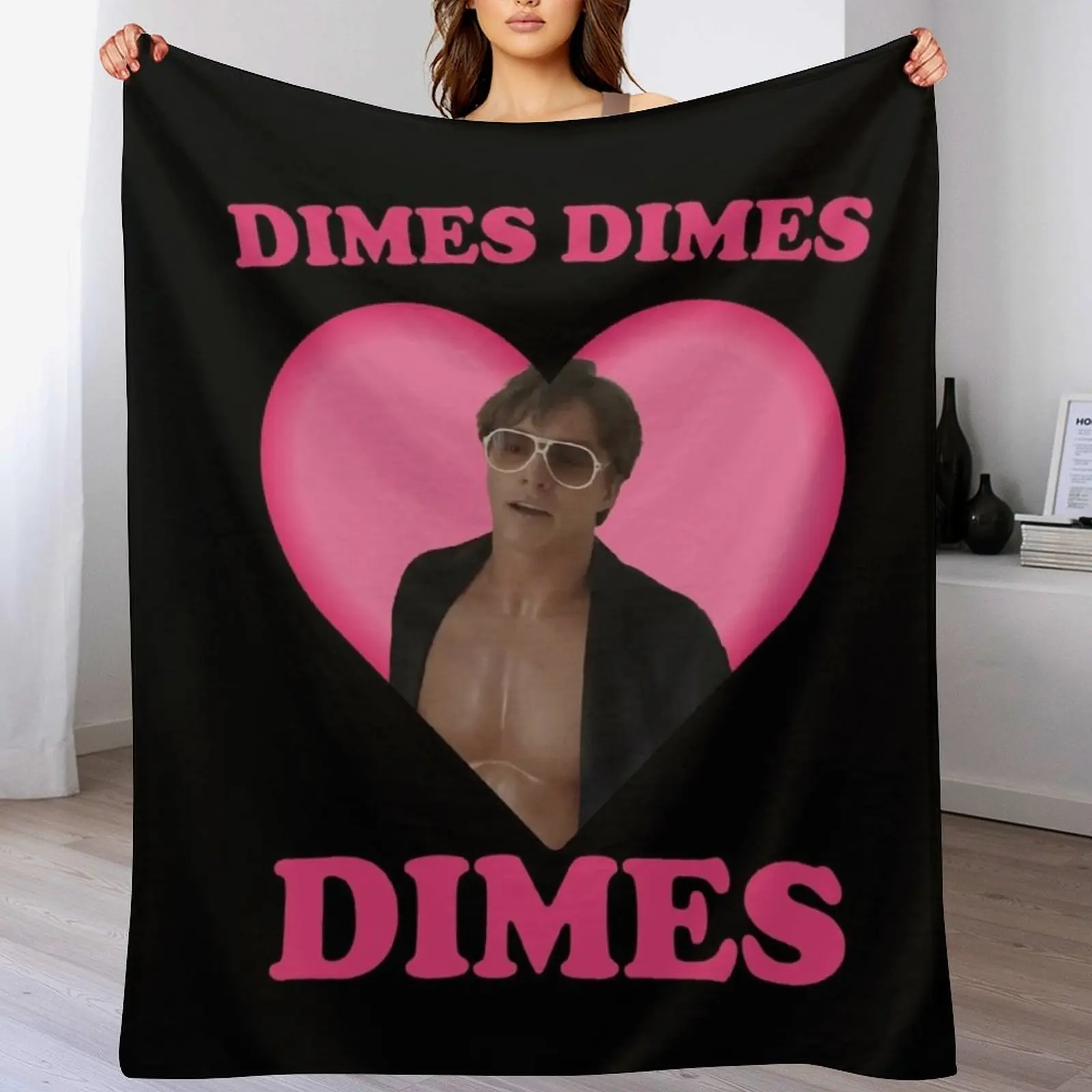 Nicholas Alexander Chavez Dime Dimes dimes dimes, Funny Meme Throw Blanket Year Round Soft Comfortable Blanket for Home