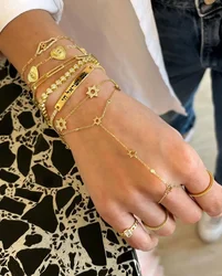 Fashion Women Jewelry Wholesale Factory Price High Quality CZ Star Charm Hand Chain Bracelet