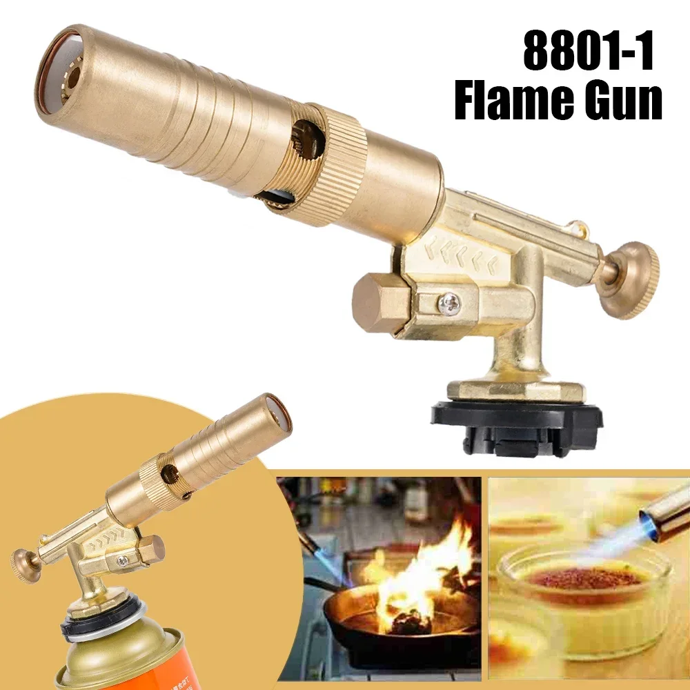 Welding Torch Gas Burner Flame Gun Blower Pure Copper Gas Torch Brazing Cooking Barbecue Auto Ignition Gun Kitchen Baking Tool