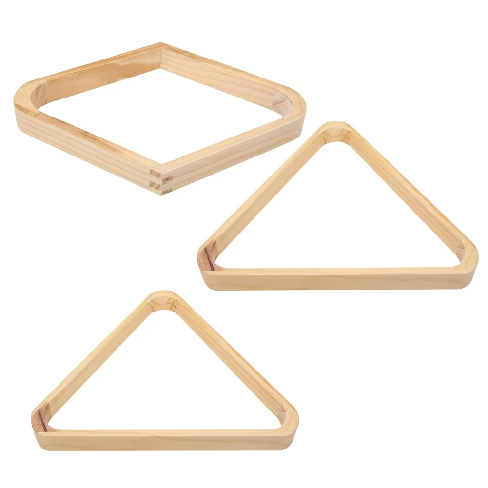 Billiards Ball Frame Wooden Professional Billiards Triangular Rhombus Frame Snooker Balls Rack Sports Supplies Accessories