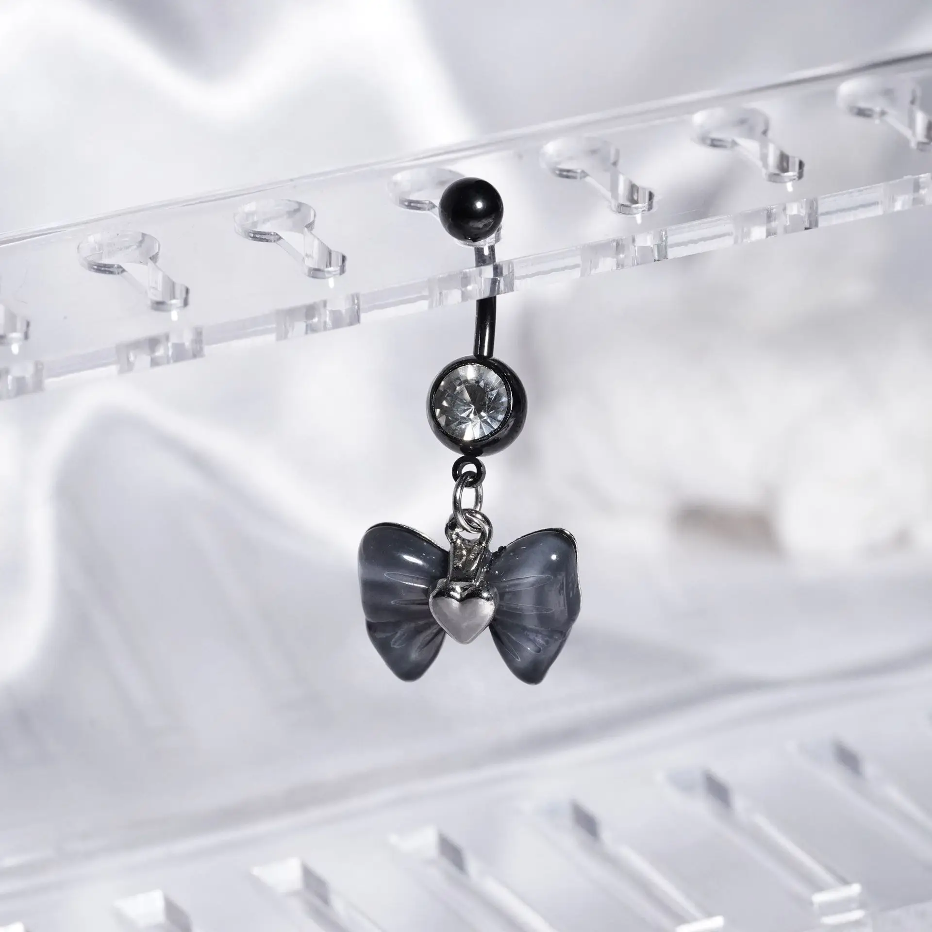 Punk Cool Girls Cat Belly Button Nail Bow Love Navel Ornament Cartoon Navel Piercing Jewelry Ombligo Rings