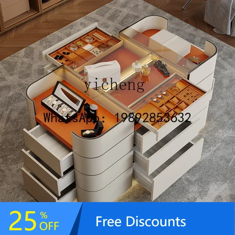 

Шкаф-витрина G1 класса люкс для гардеробной, современный домашний шкаф для хранения ювелирных изделий в стиле haute couture