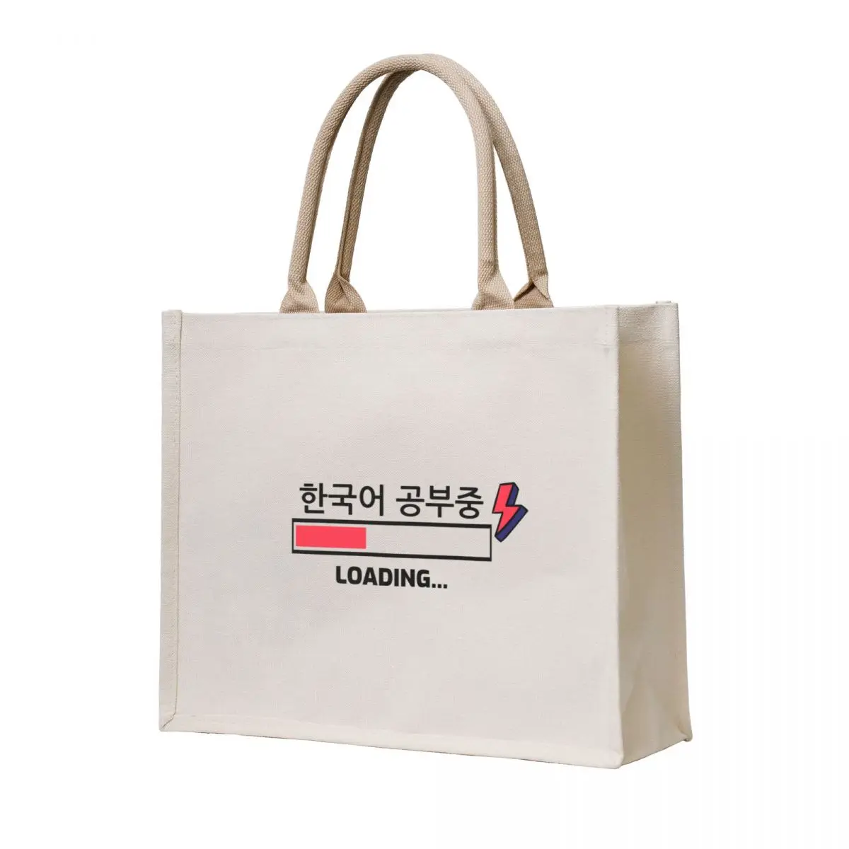 

Learning Studying Korean Language Tote Bag tote bags cloth bags sac pour femme tote bag woman Large bags for women