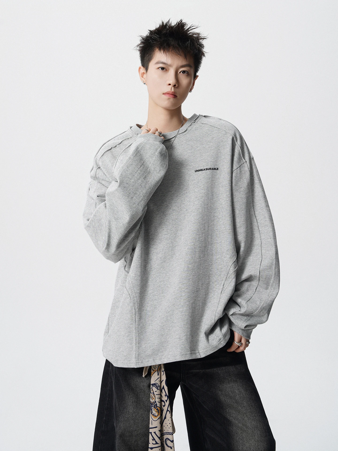 

Худи BOYUE в стиле пэчворк из чистого хлопка, повседневный базовый слой, молодежный стиль, весна-осень-зима