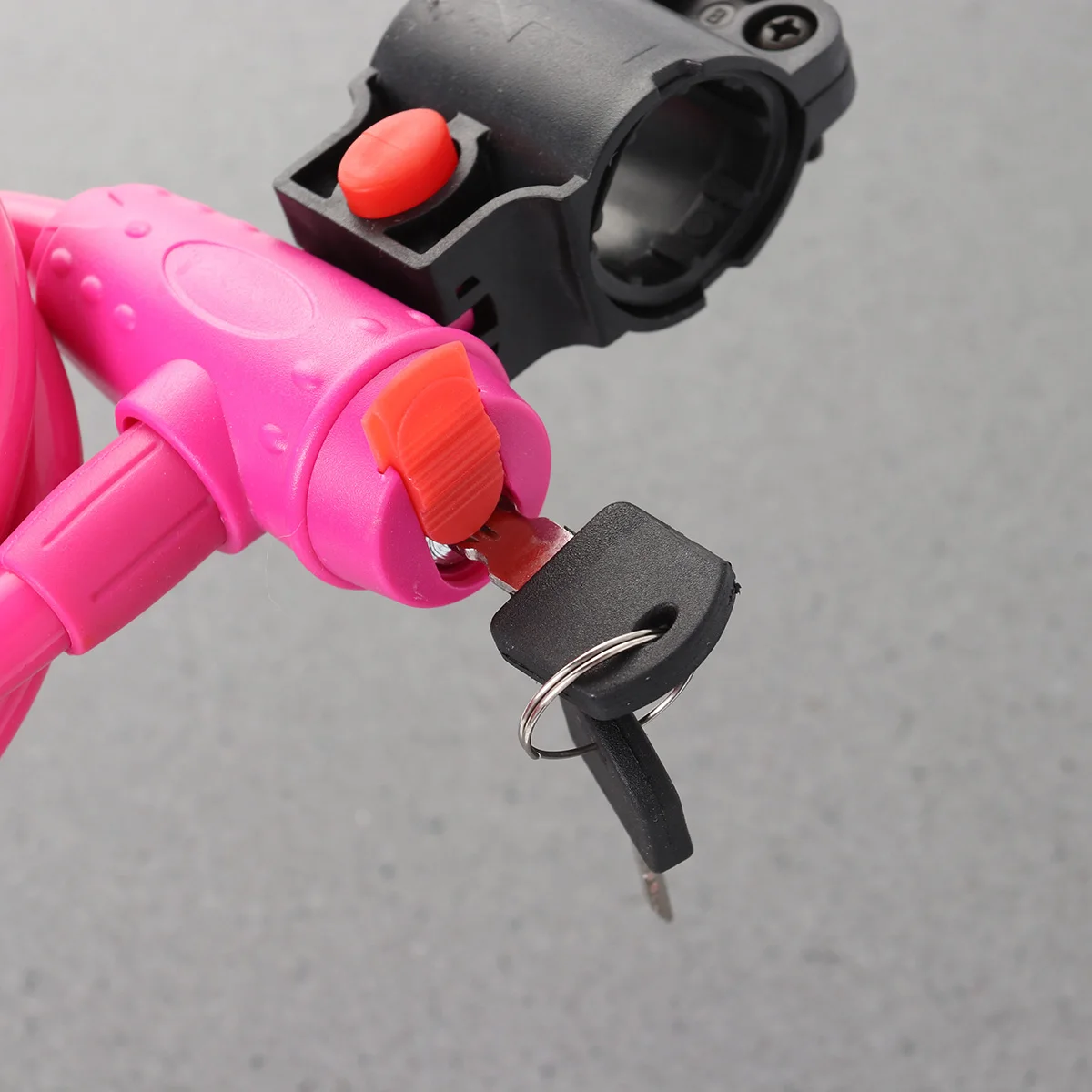 

Colorful Blue Bike Cable Lock Metal Braided Steel Cable Anti-Theft Chain Lock for Mountain Road Cycling Seat Post Fork