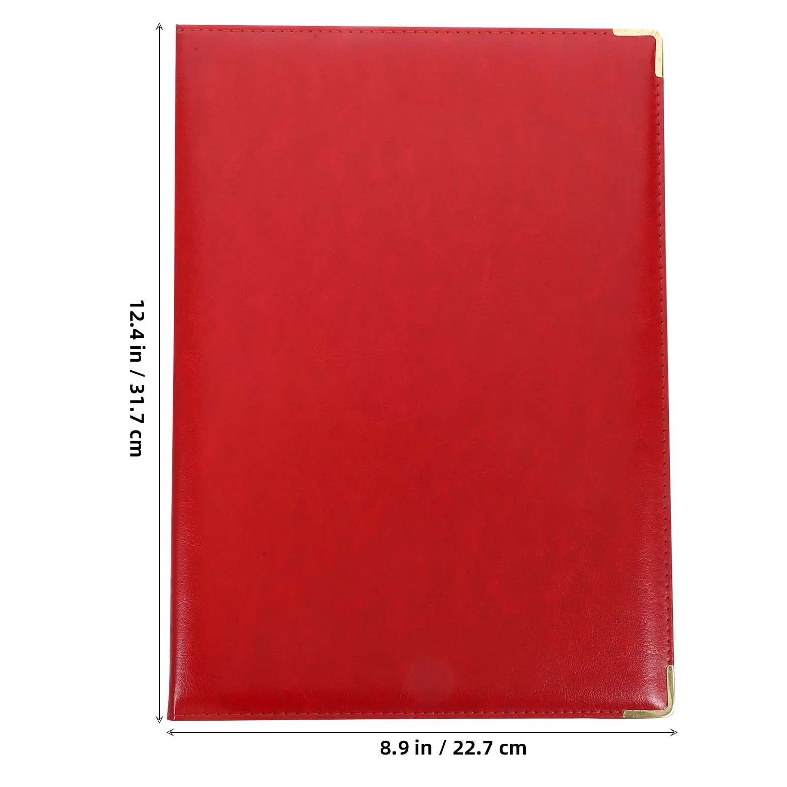 Folder File Merah Besar Pengatur Dokumen Profesional Binder Portofolio Portabel Untuk Perlengkapan Kantor Pertemuan Bisnis Wawancara