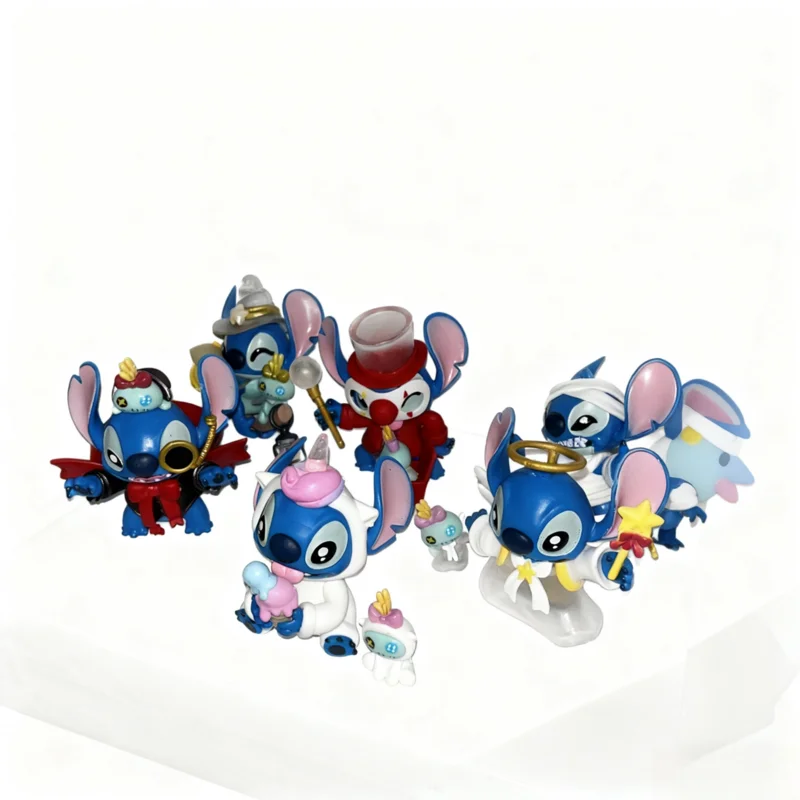 MINISO Stitch Lustige Tagebuch Blind Box Sammlerfigur Trendige Spielzeugpuppe Desktop Ornament Geburtstagsgeschenk Cartoon Charakter Figur