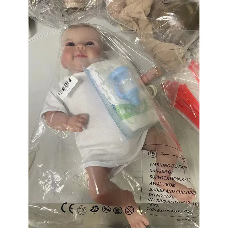 

49CM Reborn Dolls Complete Finished Juliette Lifelike Real Touch 3D Skin Multiple Layers with Hand-Painted Hair Bebe Doll