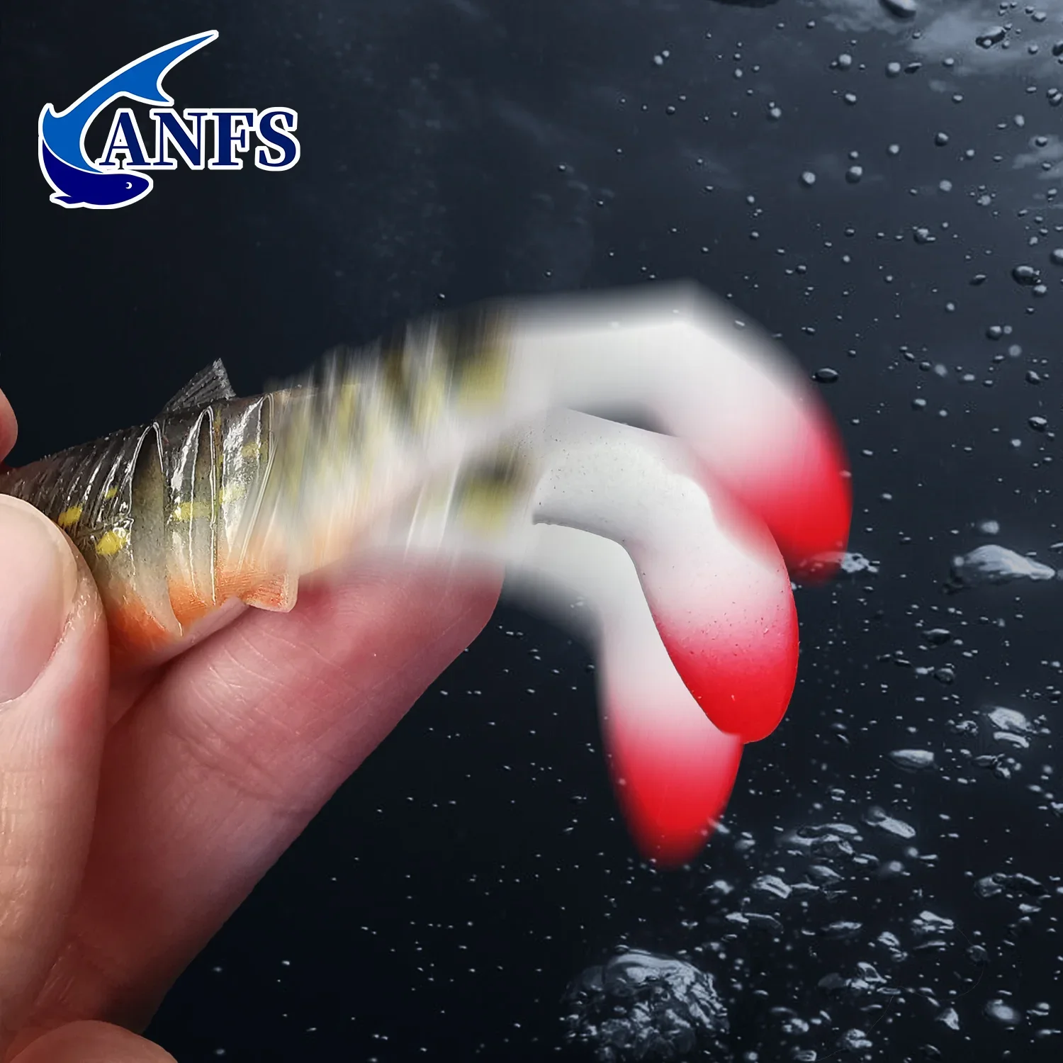 ANFS 2pcs 3D Printing Soft Fishing Lure 10cm/3.93in Artificial Bait For Freshwater & Saltwater Fishing