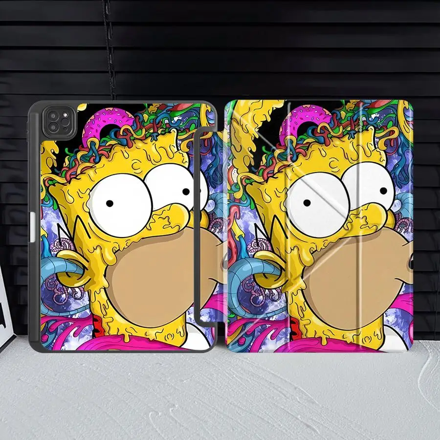 

Чехол-подставка Cute-Simpsons для планшетов iPad Air M2 1 2 M4 Pro 10th 7th 11th 9th 8th Air 2025 4 5 M3 Mini 7 6