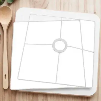 مربع عاكس الضوء الإطار 30 سنتيمتر سلك الحديد غطاء المصباح ل E27 المقبس الثريا Diy بها بنفسك الإضاءة استبدال حلقة حامل #6