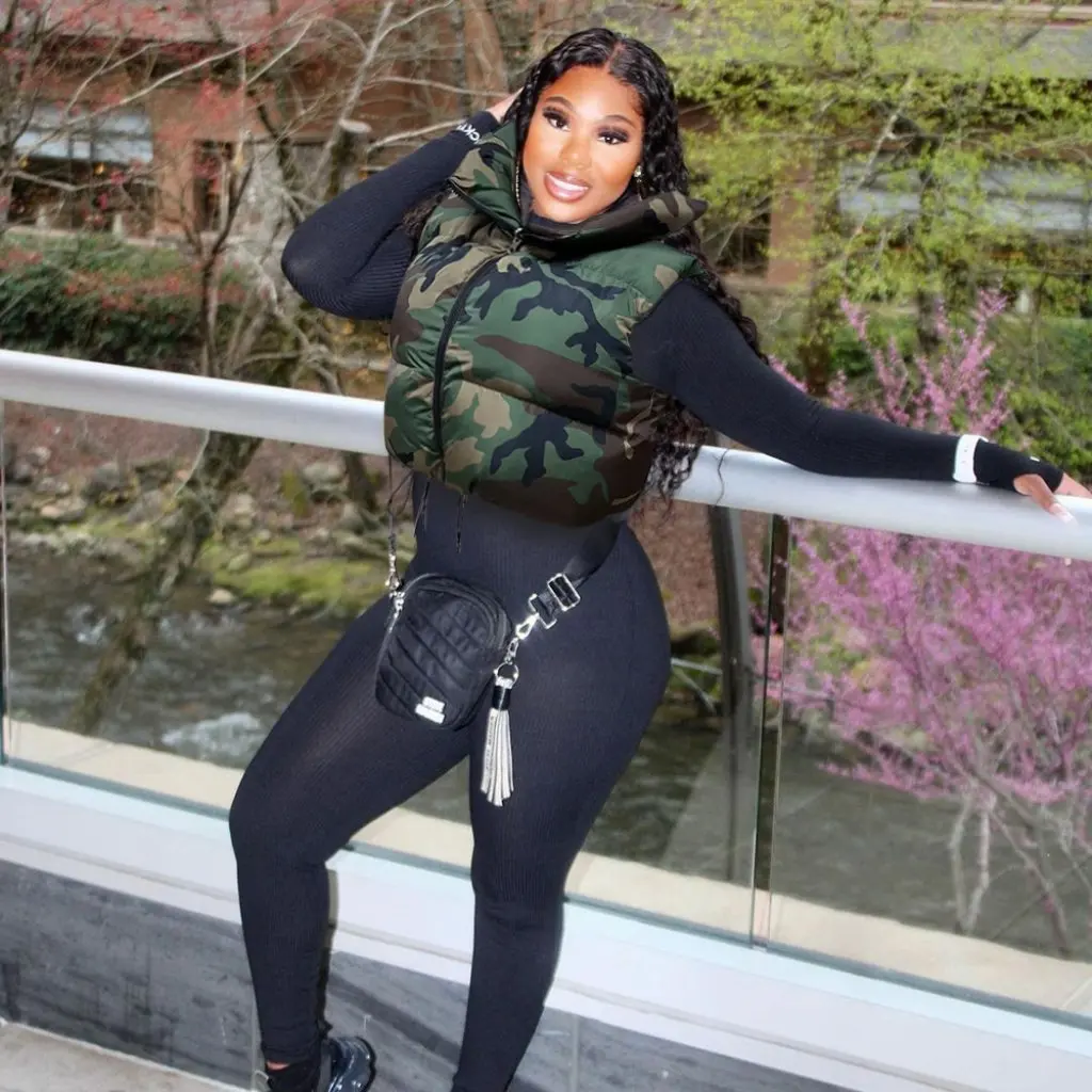 

Personalized Camouflage Cotton Vest Autumn New Fashion Street Style Stand-Up Collar Women's Top