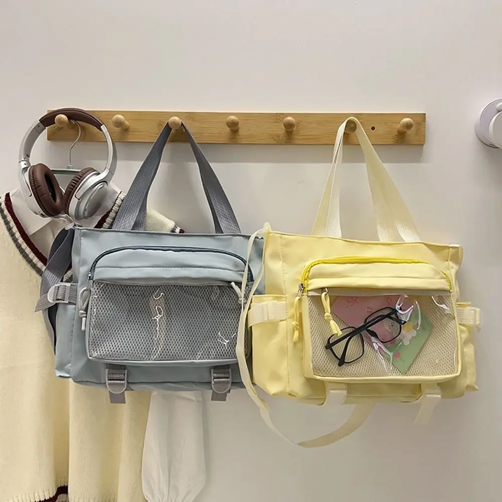 

Portable Japanese Style Transparent Itabag Harajuku Pvc JK Shoulder Bag Large Capacity Casual Lolita Handbag Shopping