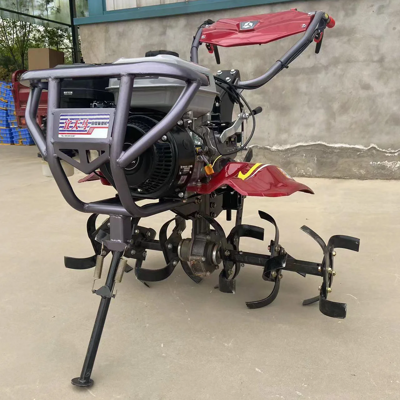 Cultivateur rotatif agricole automoteur, Micro cultivateur, Mini motoculteur, 2025